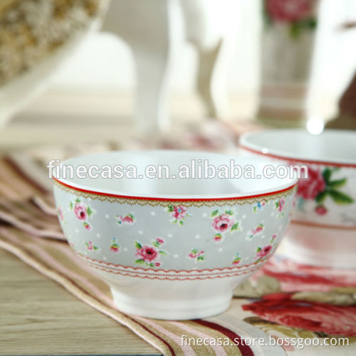 5.5 Inches Elegant Style New Bone China Japanese Porcelain Noodle Bowls